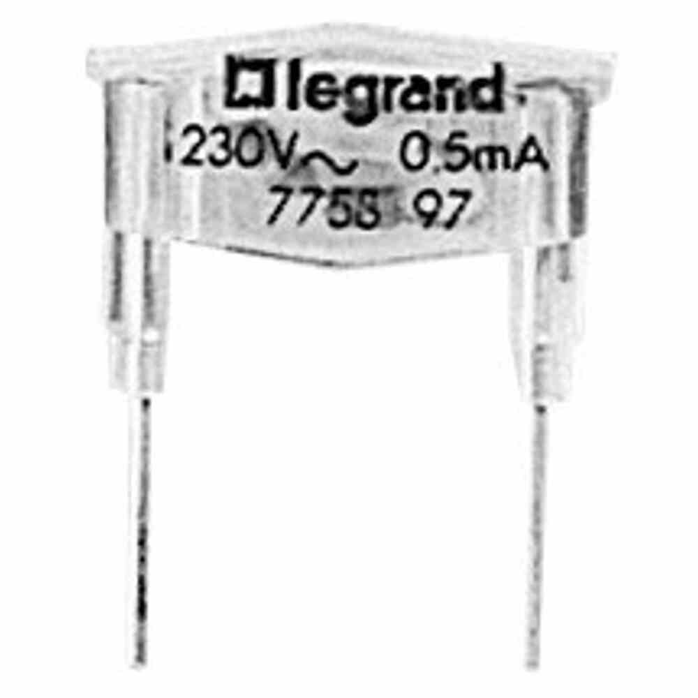 LEGRAND 775897 PRO21 Steck-Glimmlampe, 230V, 500mA, Schalter / Taster