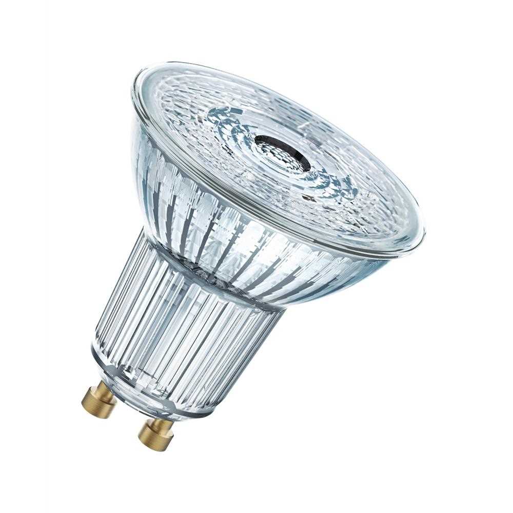 OSRAM 4058075259935 LED-Reflektorlampe, GU10, PAR16, 2,6W, EEK:A++, 2700K, warmweiß, 230lm, klar, 36°, AC, Ø51x55mm