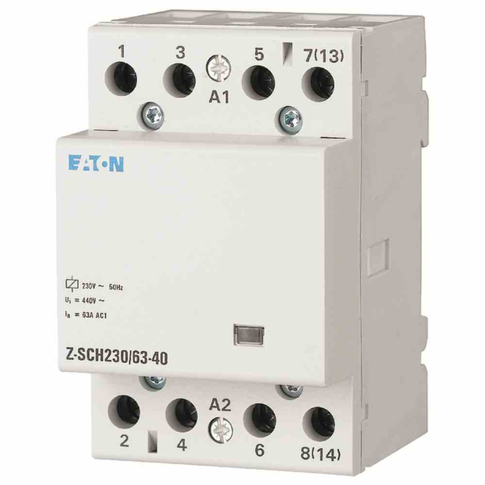EATON 248856 Z-SCH230/63-40 Installationsschütz, 230VAC, 4S, 63A
