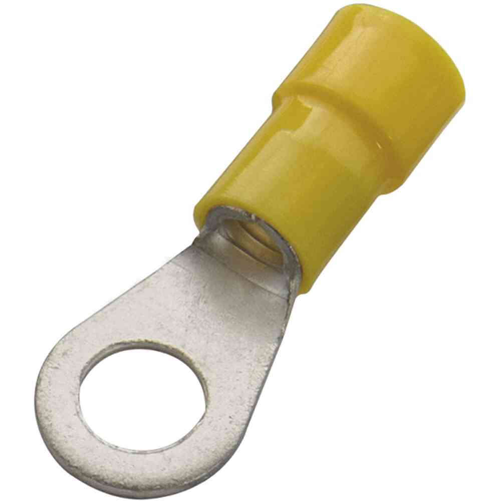 HAUPA 260288 Ringkabelschuh, M6, 4-6mm², nach DIN, isoliert, gelb, VPE: 100 STCK