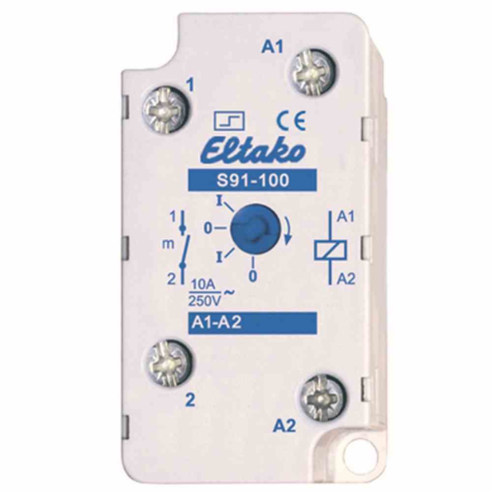 ELTAKO 91100030 Stromstoßschalter, 230VAC, 1S, 10A, 250V, Aufputz, T32mm, mechanisch Schalter