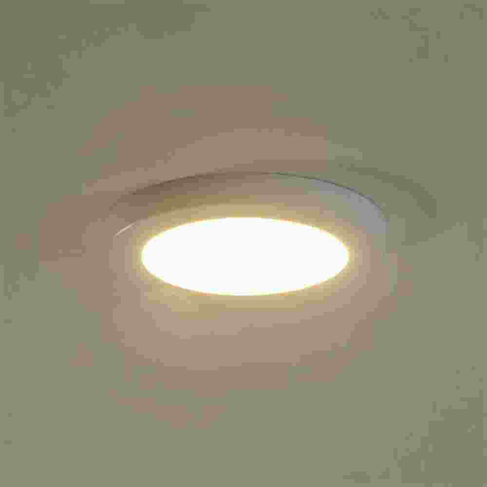 BRUMBERG 12205073 MOON LED-Deckenanbauleuchte, 12W, 3000-6000K, 1135lm, weiß, matt, Konverter, IP20, Ø170mm, Kunststoff opal