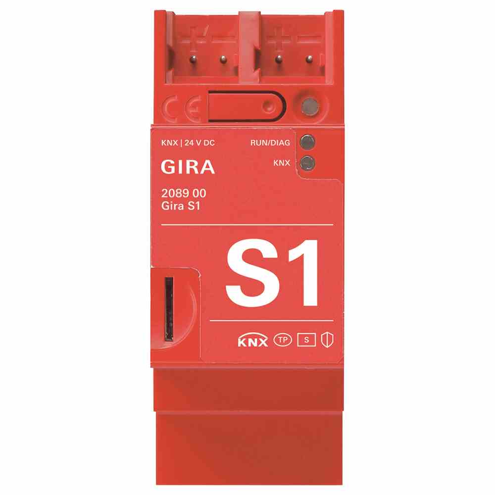 GIRA 208900 S1 Datenschnittstelle, REG, 2TE, Bussystem KNX, ohne andere Bussysteme, Ethernet