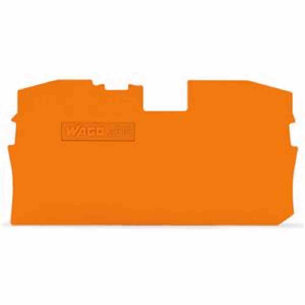 WAGO 2010-1292 Abschluss- und Zwischenplatte 1 mm dick orange