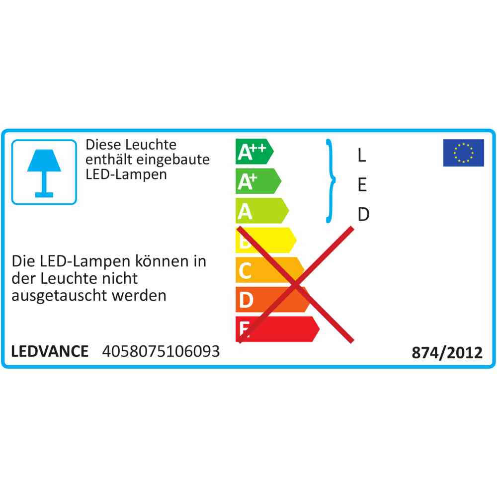 LEDVANCE 4058075106093 LINEAR COMPACT LED-Lichtleiste, 4W, 1LED, 4000K, 450lm, weiß, Konverter, IP20