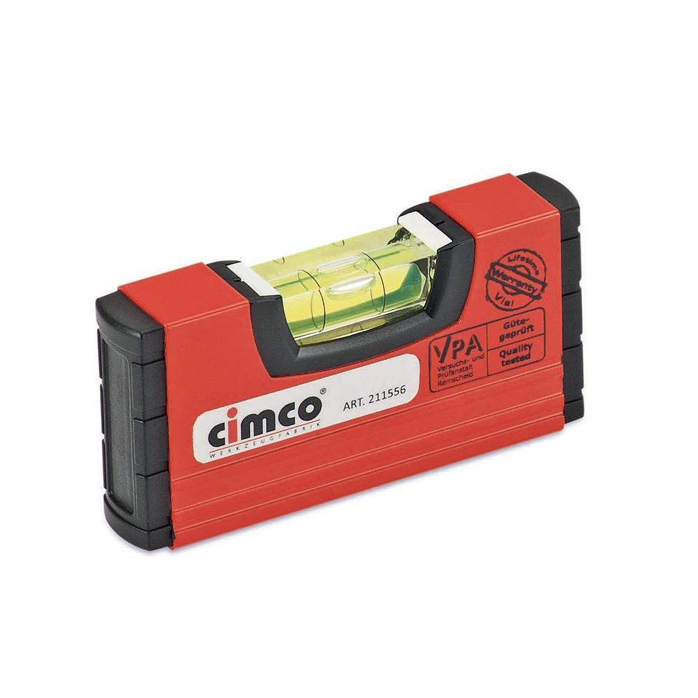 CIMCO 211556 Mini-Wasserwaage 100mm, 20x50mm, Aluminum