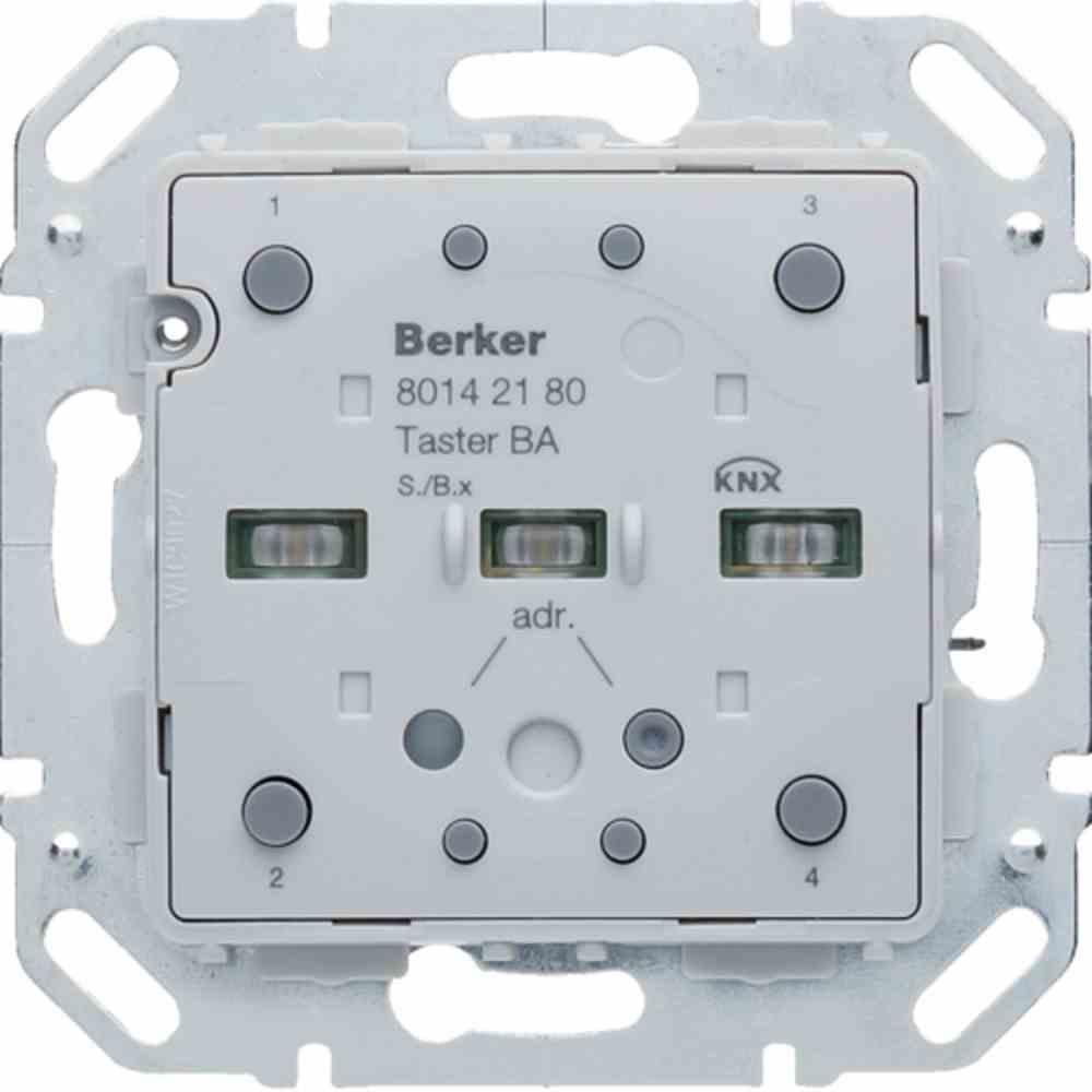 BERKER 80142170 K.1 Tastsensor, Bussystem KNX, Unterputz, 2f, 2pkt, Busankopplung inklusive, Mit LED-Anzeige