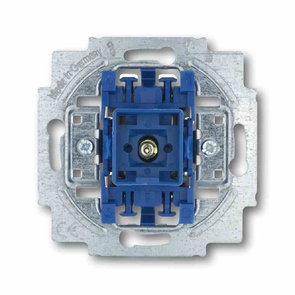BUSCH-JAEGER 2CKA001012A1127 Wechselschalter-Einsatz, Beleuchtung mit Glimmlampe, blau, matt, Unterputz, IP20, 1f