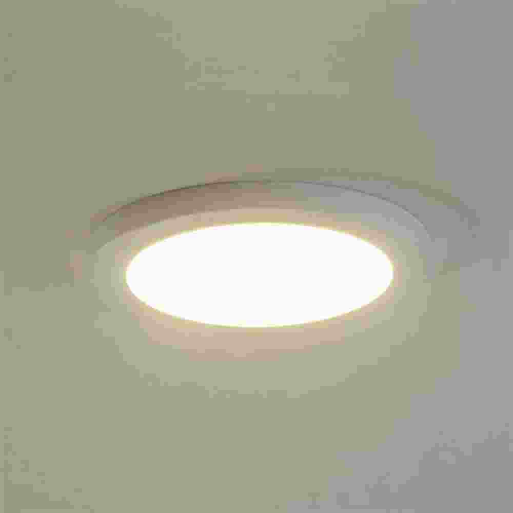 BRUMBERG 12206073 MOON LED-Deckenanbauleuchte, 18W, 3000-6000K, 1672lm, weiß, matt, Konverter, IP20, Ø225mm, Kunststoff opal