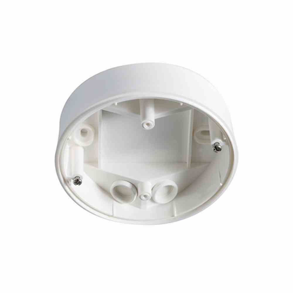 ESY-LUX EP10425905 Aufputzdose-C IP 54 weiß für Decken-Bewegungsmelder, ca. Höhe 30 mm, Ø 104 mm, UV-stabilisiertes Polycarbonat