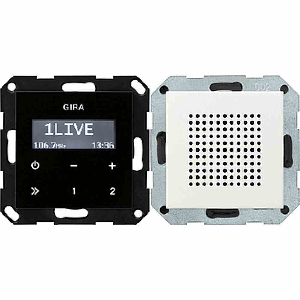 GIRA 228003 UP-Radio RDS, System 55 reinweiß