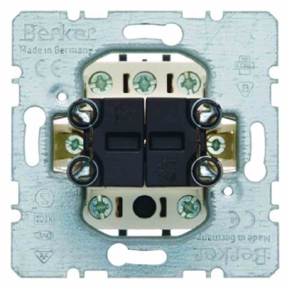 BERKER 503404 LIGHT CONTROL Wipptaster-Modul, 4S, Unterputz, IP20, ohne Aufdruck