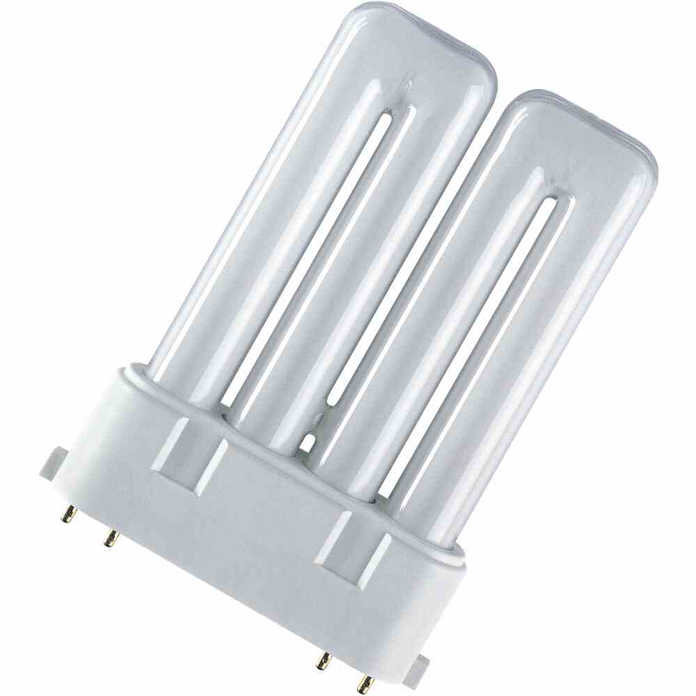 OSRAM 4050300333601 DULUX F Kompaktleuchtstofflampe, 24W, 3000K, 2G10 (4-pins), 1700lm, geeignet für EVG, Ø17,5x165mm, warm