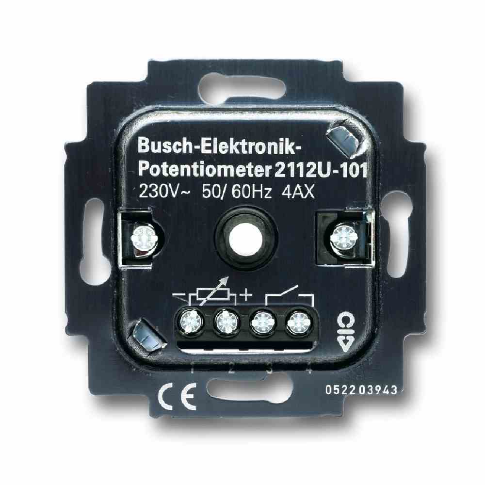 BUSCH-JAEGER 2CKA006599A2035 Lichtregel-Potentiometer, Unterputz, 1-10V, Dreh-/Druckknopf, 3A, 230V, 50mA