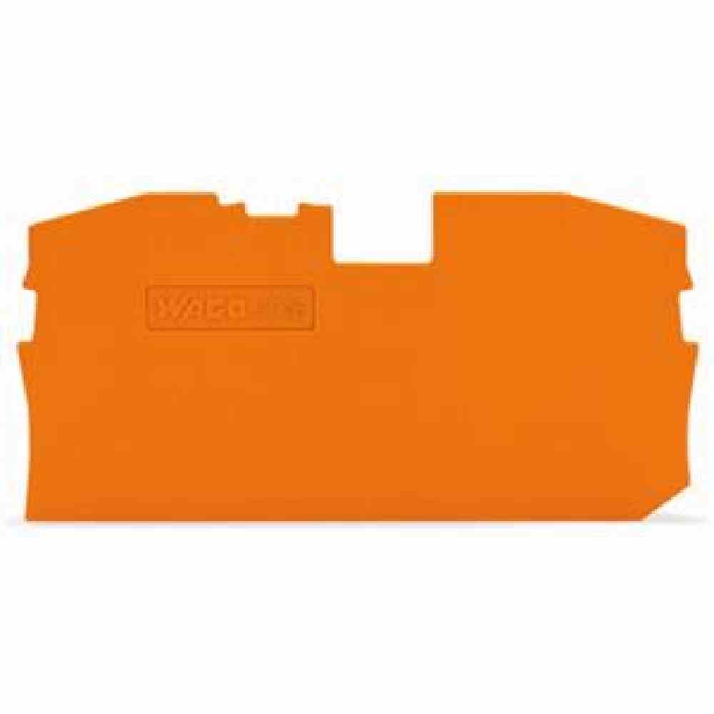 WAGO 2016-1292 Abschluss- und Zwischenplatte 1 mm dick orange