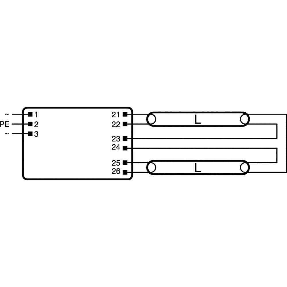 OSRAM 4008321294241 QT-FIT8 2X18 Vorschaltgerät, 2x18W, elektronisch, für T5, ohne Dimmung, 360x30mm
