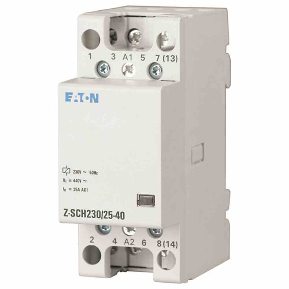 EATON 248847 Z-SCH230/25-40 Installationsschütz, 230VAC, 4S, 25A