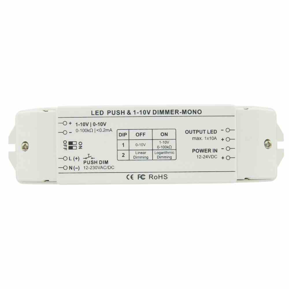 AUTLED LC-011-001 LED Push & 1-10V Dimmer Mono