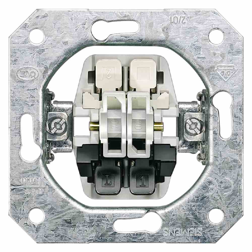 SIEMENS AG 5TA2154 Jalousieschalter-Einsatz, Unterputz, IP20, Wippe, 2p, elektrische/mechanische Verriegelung