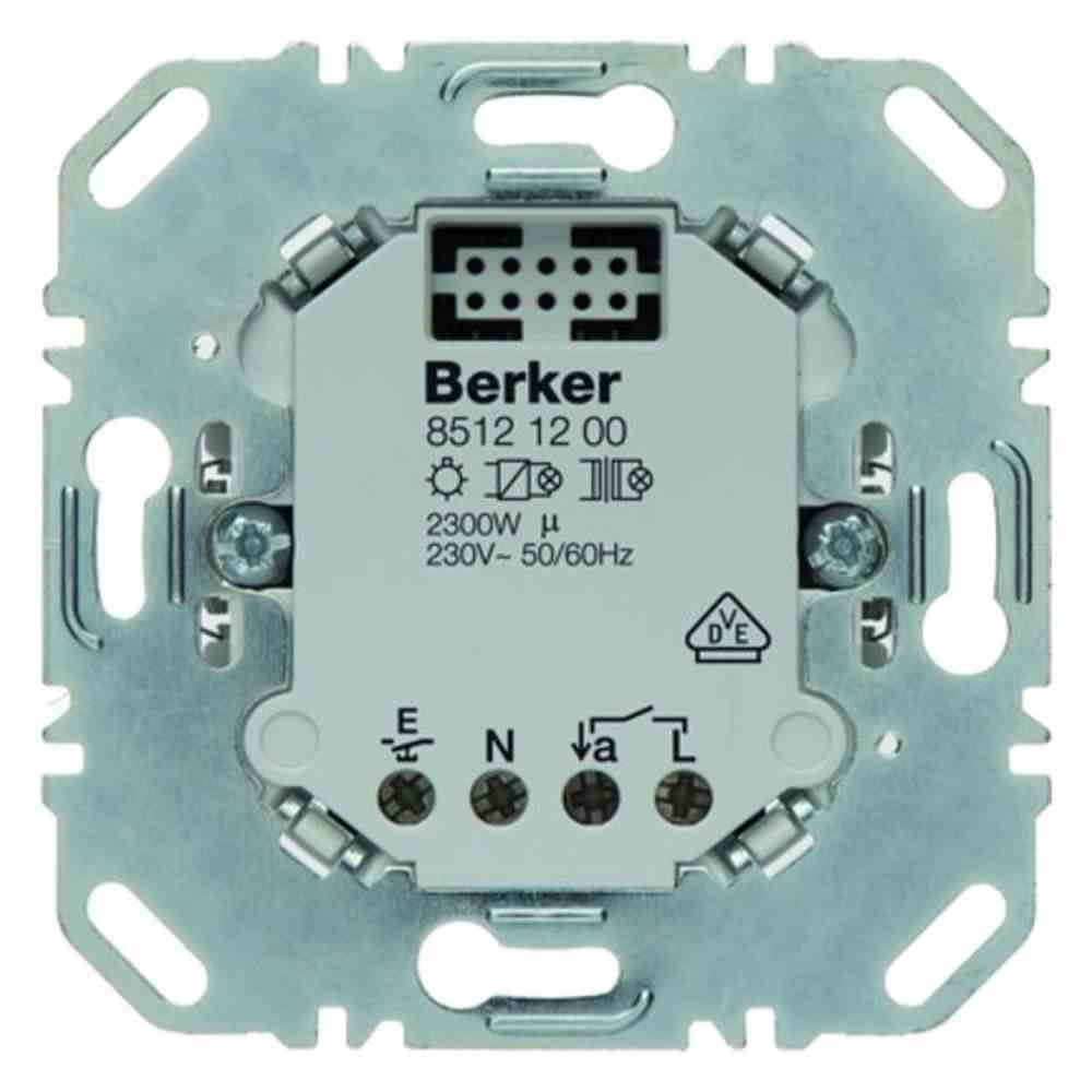 BERKER 85121200 BERKER.NET Bewegungsmelder Basisteil, Unterputz, 2300W, geeignet für Leuchtstofflampe/Energiesparlampe,