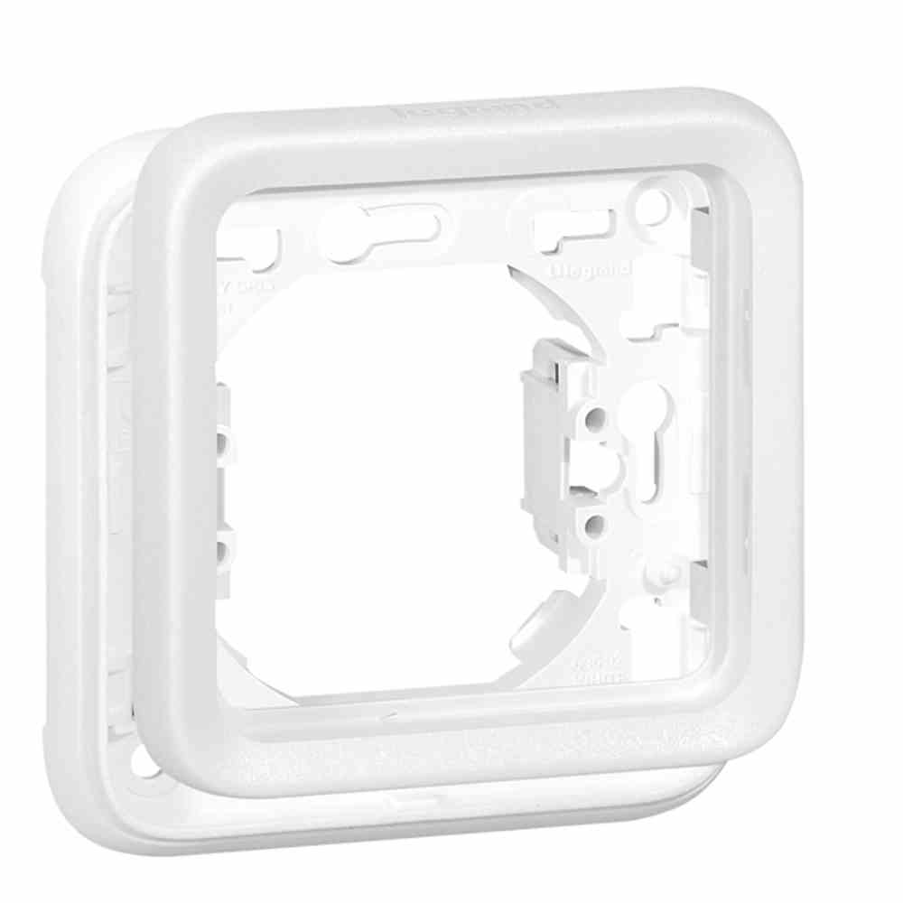 LEGRAND 070792 PLEXO Rahmen, 1f, weiß, matt, Kunststoff, geeignet für Unterputz-Installation, Thermoplast
